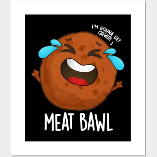 Meat-bawl Funny Meatball Pun Posters and Art